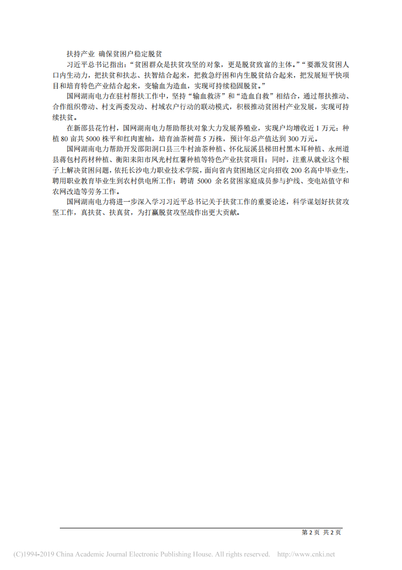 3.21国网湖南省电力有限公司董事长孟庆强：发挥电力行业优势 全面服务脱贫攻坚 第2页