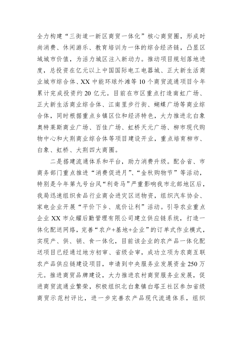 XX市商务局2019年工作总结及2020年工作思路 第2页