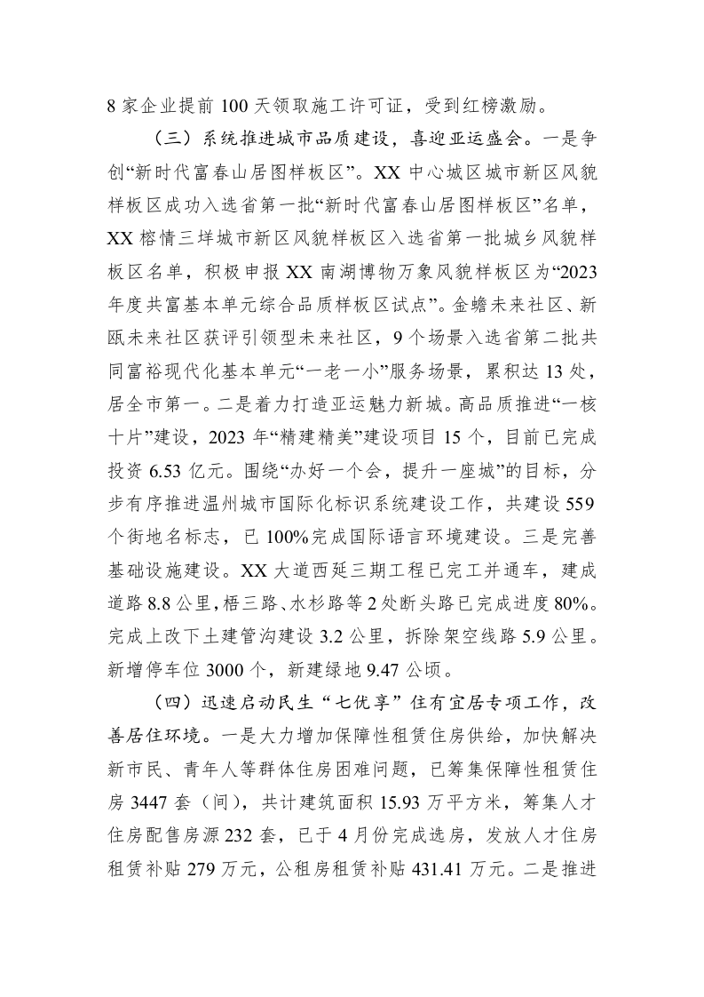 区住建局2023年上半年工作总结及下半年工作思路（20230629） 第2页