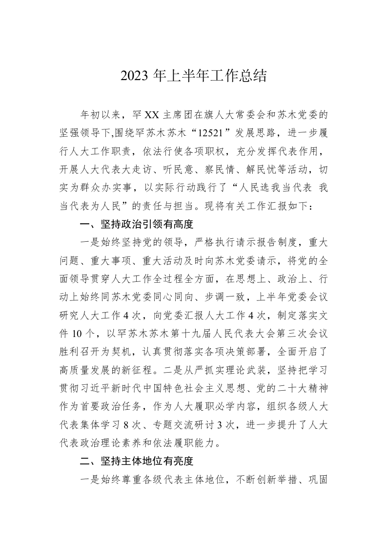 2023年上半年工作总结（4.6万字） 第2页