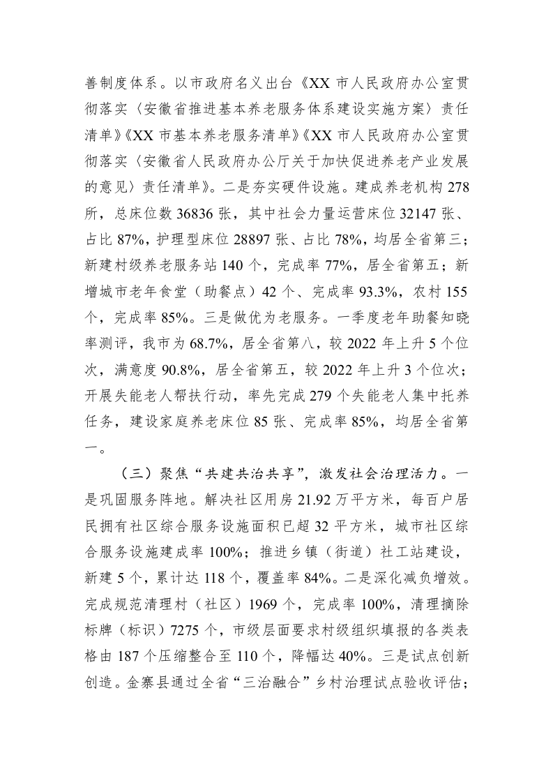 市民政局2023年度上半年工作总结 第2页